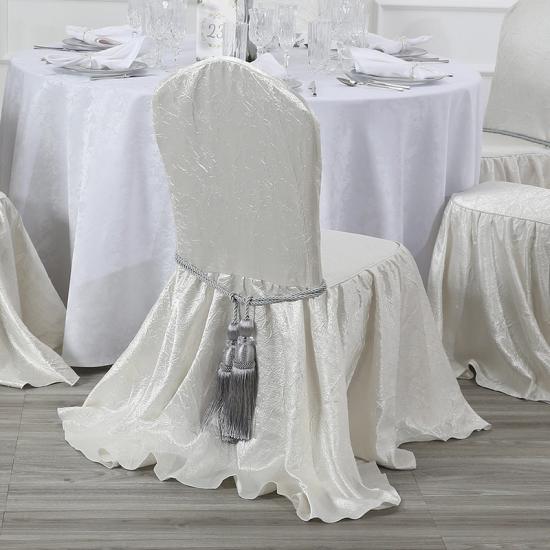 Wedding Chair Covers Decoration Polyester Spandex Stretchable Banquet Flat Chair Cover