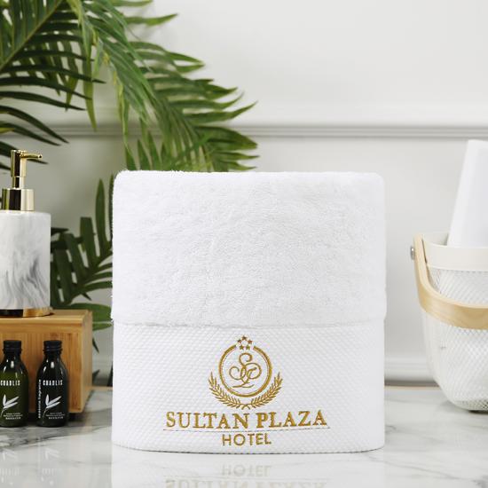 21s Luxuriously Absorbent White Towels With Border