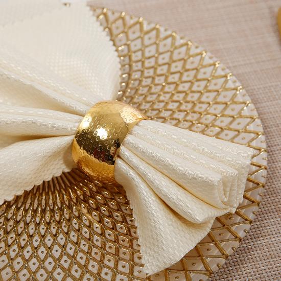 Sparkling Round Chic Hammered Napkin Holder