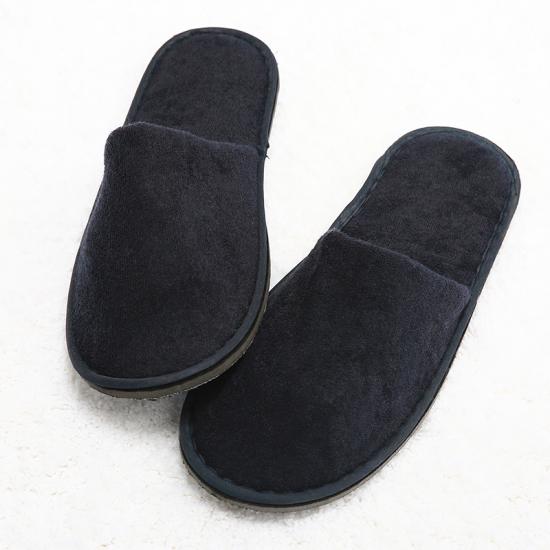 Terry Cotton Closed Toe Disposable Slippers Fit Size for Men and Women for Hotel